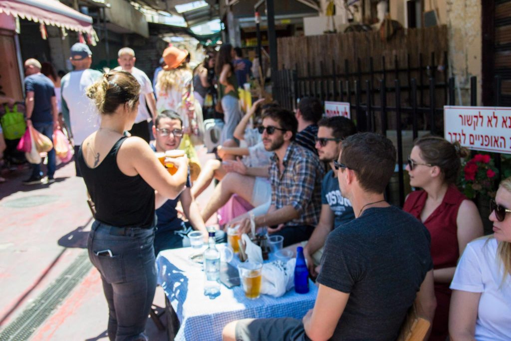 Beer bazaar is a great place to relax in Carmel Market