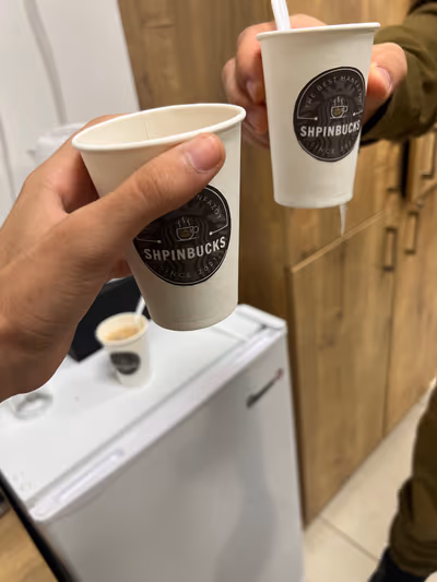 shpinbucks-coffee (photo: Ariel Hakmon)